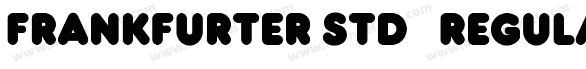 FRANKFURTER STD   REGULAR字体转换